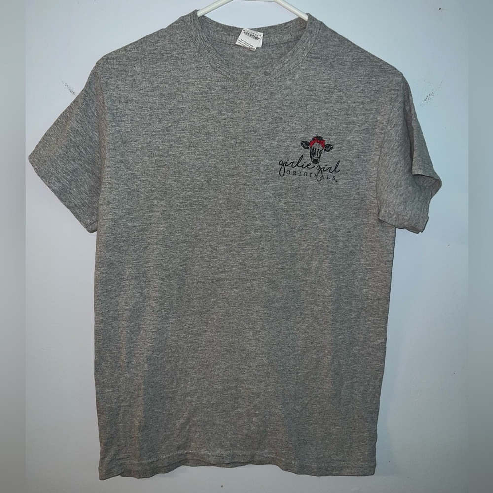 Girlie Girl Original “Crazy Heifer” Grey Short Sleeve Graphic T-Shirt - Picture 2 of 7